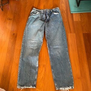Abercrombie & Fitch the 90s straight ultra high rise jeans